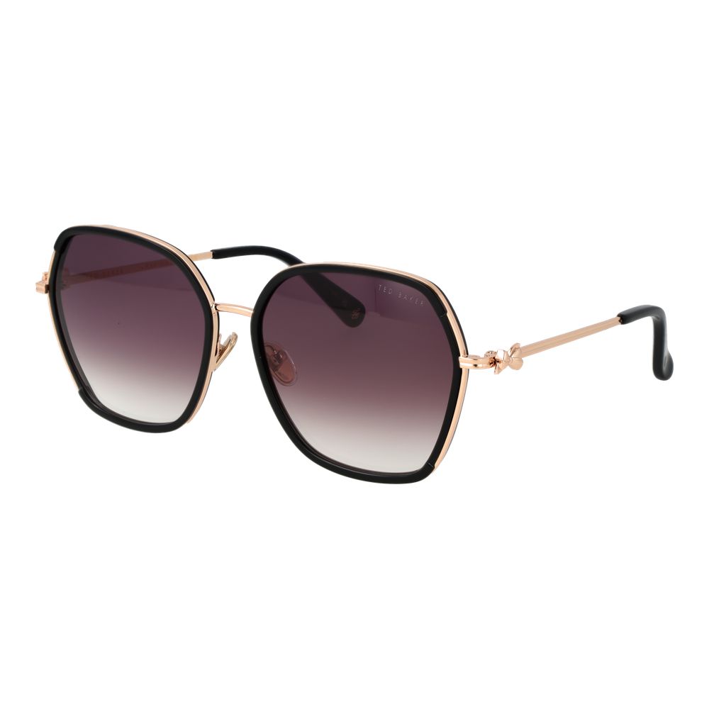 Ted Baker Women’s Sunglasses – Black Full-Rim Frame, Purple Gradient Lenses