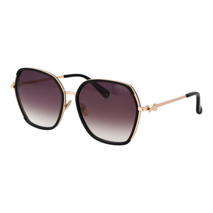 Ted Baker Women’s Sunglasses – Black Full-Rim Frame, Purple Gradient Lenses