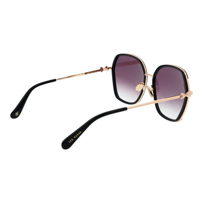 Ted Baker Women’s Sunglasses – Black Full-Rim Frame, Purple Gradient Lenses