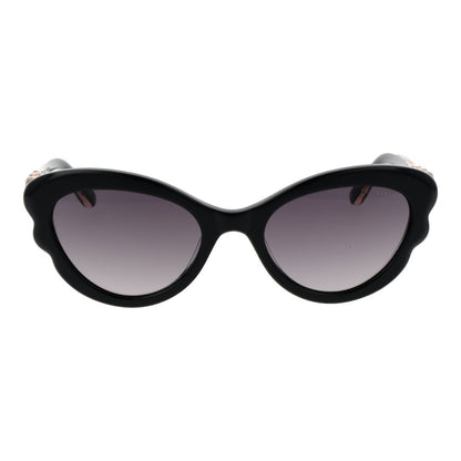 Ted Baker Women’s Sunglasses – Black Cat Eye Frame, Purple Gradient Lenses