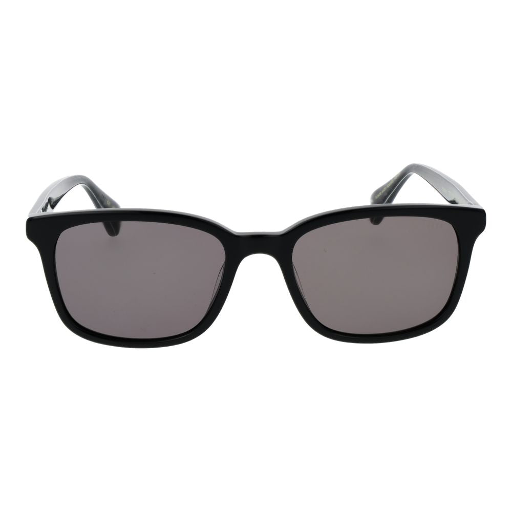Ted Baker Men’s Sunglasses – Black Rectangle Frame, Grey Lenses