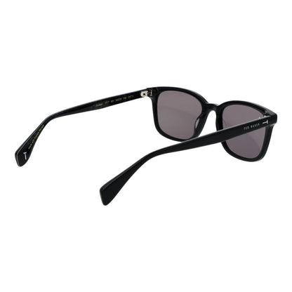 Ted Baker Men’s Sunglasses – Black Rectangle Frame, Grey Lenses