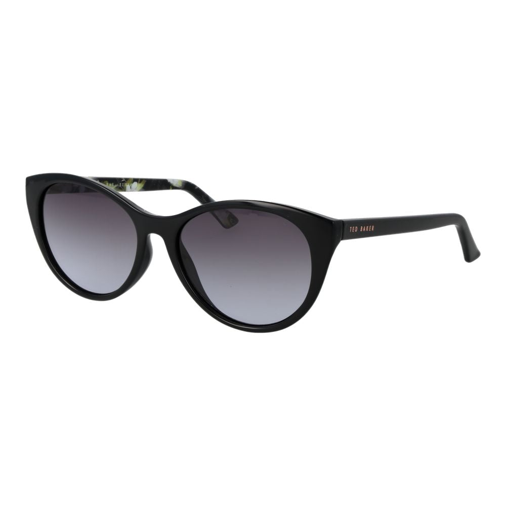 Ted Baker Women’s Sunglasses – Black Cat Eye Frame, Purple Gradient Lenses
