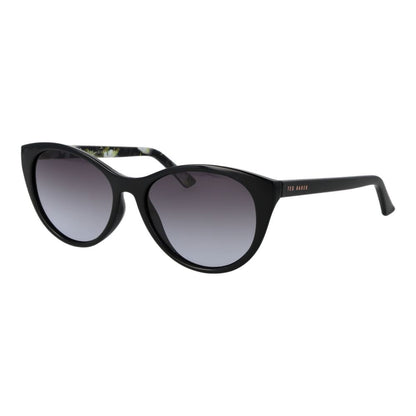 Ted Baker Women’s Sunglasses – Black Cat Eye Frame, Purple Gradient Lenses