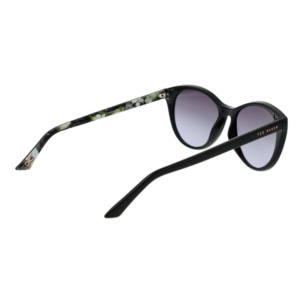 Ted Baker Women’s Sunglasses – Black Cat Eye Frame, Purple Gradient Lenses