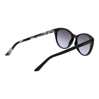 Ted Baker Women’s Sunglasses – Black Cat Eye Frame, Purple Gradient Lenses