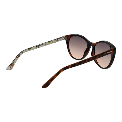 Ted Baker Women’s Sunglasses – Brown Cat Eye Frame, Rose Gradient Lenses