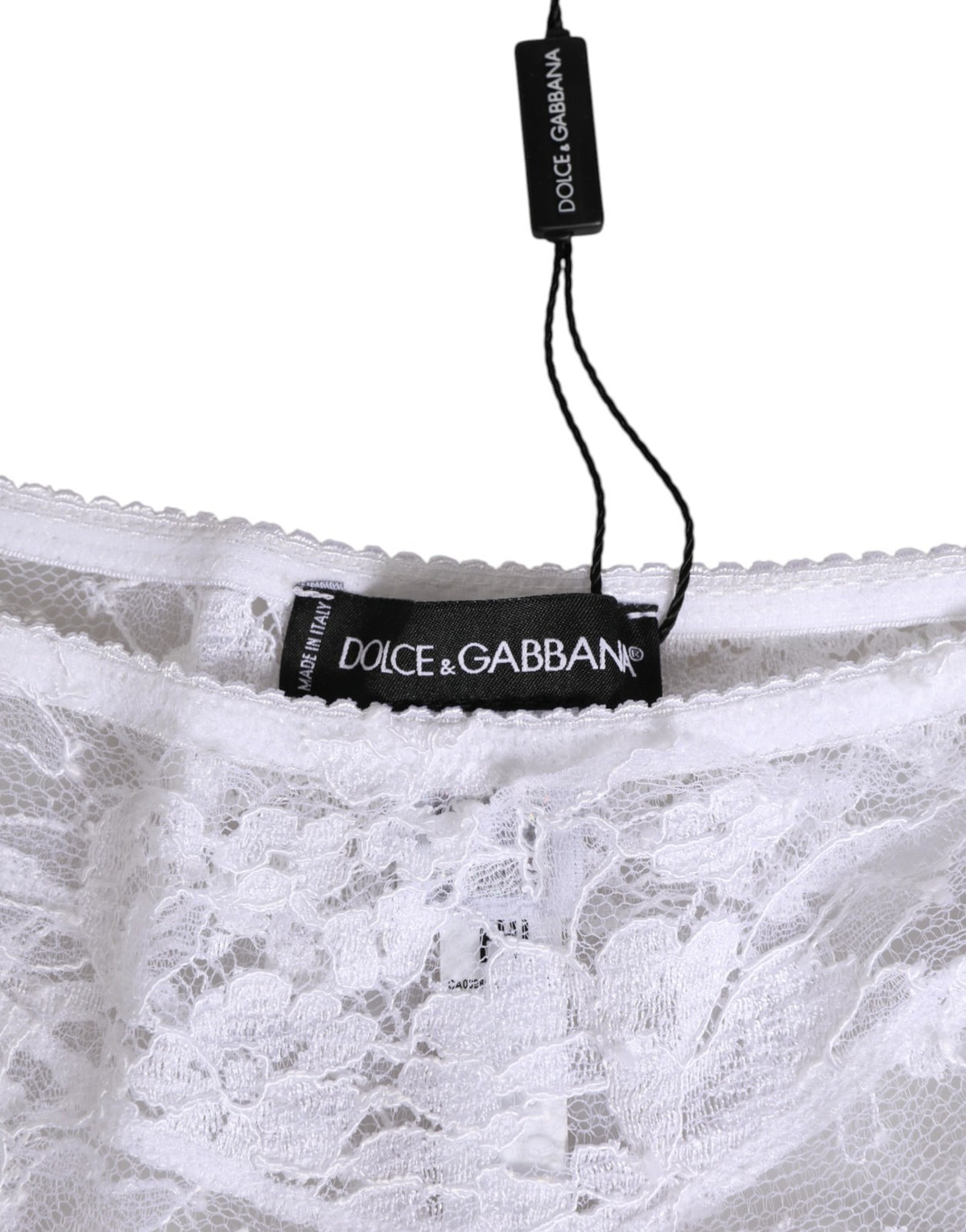Dolce & Gabbana White Floral Lace Panty Underwear