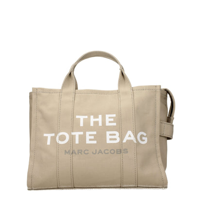 Marc Jacobs Beige Canvas Tote Handbag