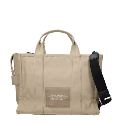 Marc Jacobs Beige Canvas Tote Handbag