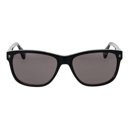 Ted Baker Men’s Sunglasses – Black Trapezium Frame, Grey Lenses
