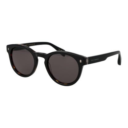 Ted Baker Men’s Sunglasses – Black Round Frame, Grey Lenses