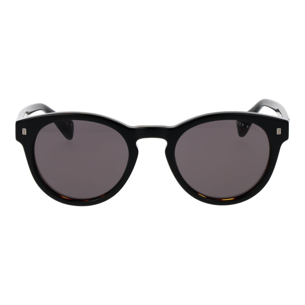 Ted Baker Men’s Sunglasses – Black Round Frame, Grey Lenses