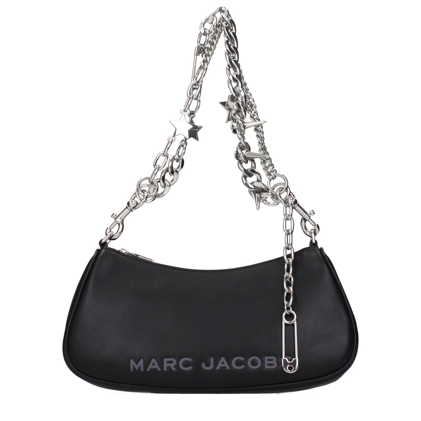 Marc Jacobs Black Leather The Star Charm Shoulder Bag