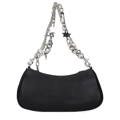 Marc Jacobs Black Leather The Star Charm Shoulder Bag