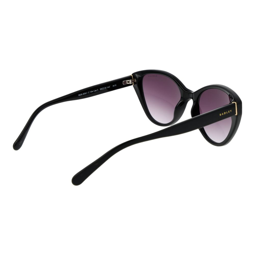 Radley Women’s Sunglasses – Black Cat Eye Frame, Grey Gradient Lenses