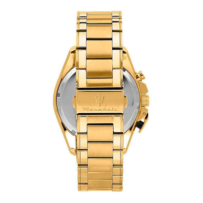 Maserati Men's Gold Stainless Steel Dress Watch with Chronograph