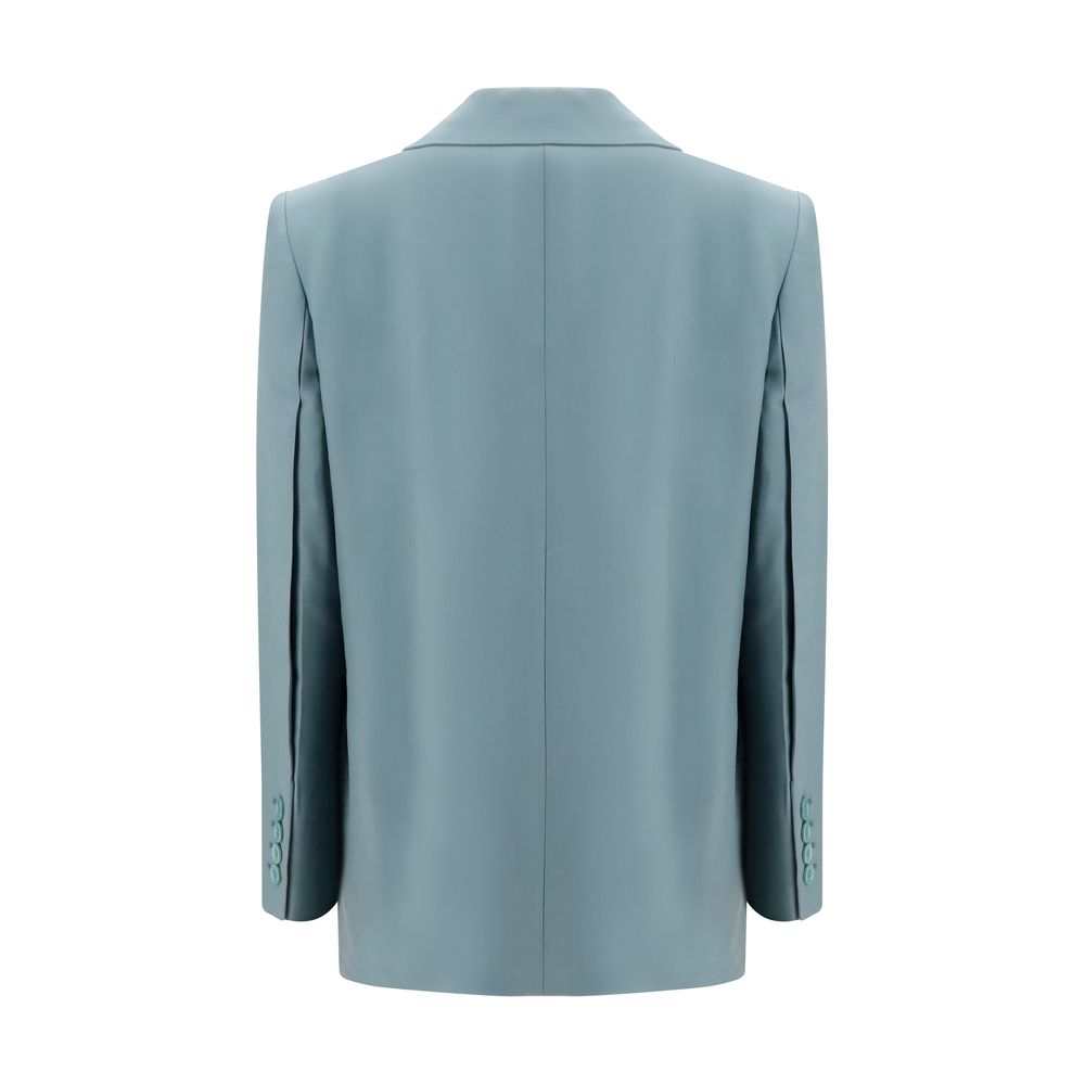 Chloé Bicolor Wool Double Breasted Blazer