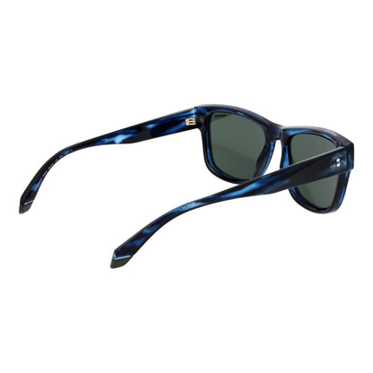 Polaroid Men’s Sunglasses – Blue Square Frame, Green Polarized Lenses