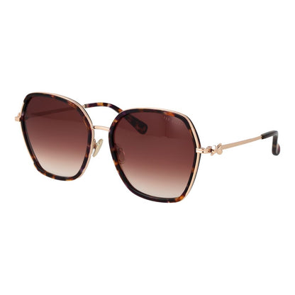 Ted Baker Women’s Sunglasses – Brown Square Frame, Rose Gradient Lenses