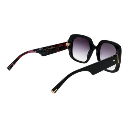 Ted Baker Women’s Sunglasses – Black Square Frame, Purple Gradient Lenses