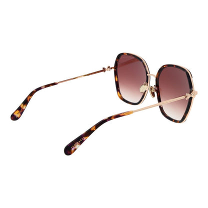 Ted Baker Women’s Sunglasses – Brown Square Frame, Rose Gradient Lenses