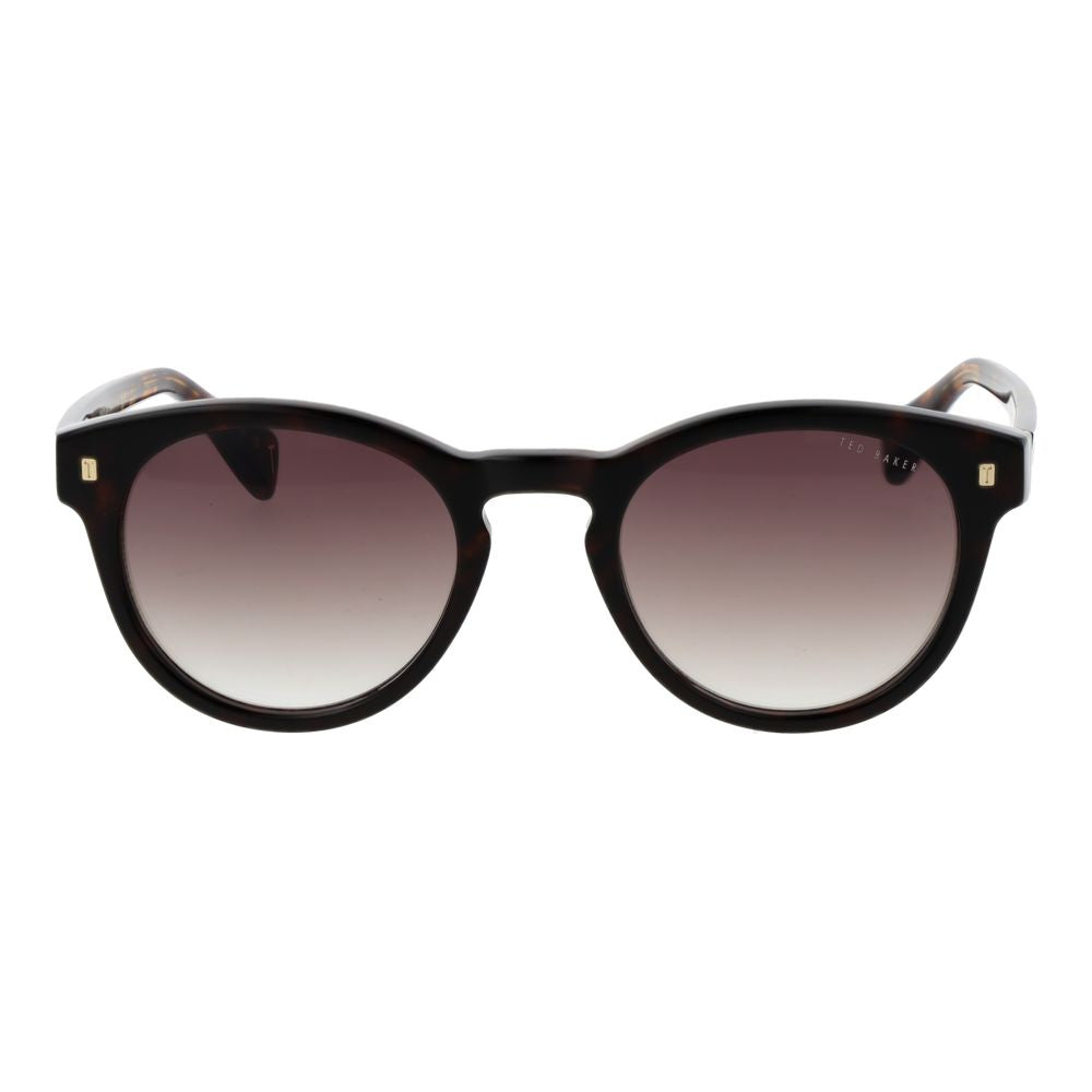 Ted Baker Men’s Sunglasses – Brown Round Frame, Gradient Lenses
