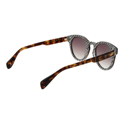 Ted Baker Men’s Sunglasses – Brown Round Frame, Gradient Lenses