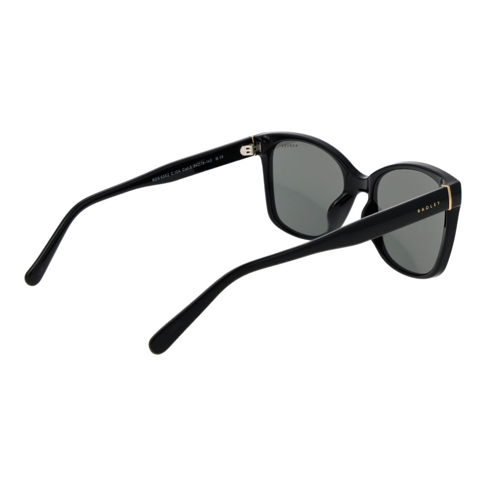 Radley Women's Sunglasses – Black Cat Eye Frame, Grey Lenses