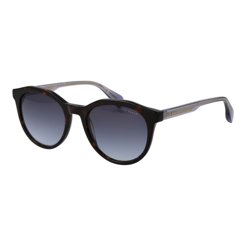 Ted Baker Men’s Sunglasses – Brown Acetate Frame, Blue Gradient Lenses