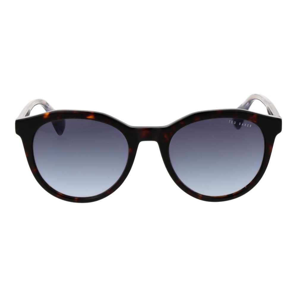 Ted Baker Men’s Sunglasses – Brown Acetate Frame, Blue Gradient Lenses