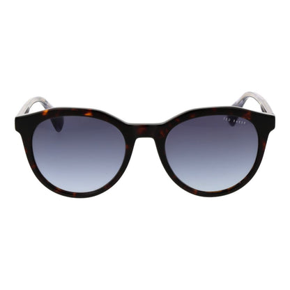 Ted Baker Men’s Sunglasses – Brown Acetate Frame, Blue Gradient Lenses