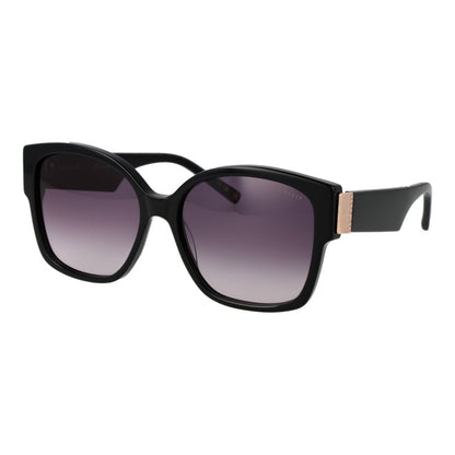Ted Baker Women’s Sunglasses – Black Square Frame, Purple Gradient Lenses
