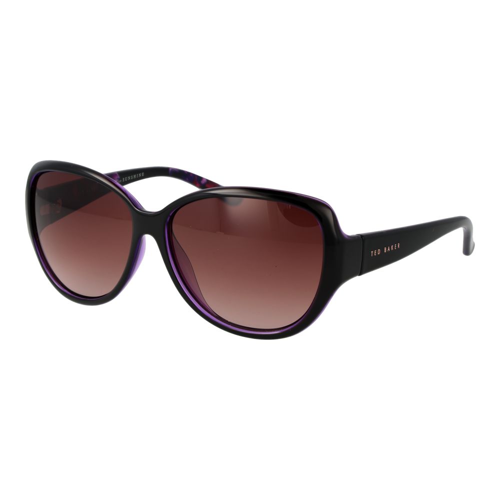 Ted Baker Women’s Sunglasses – Black Butterfly Frame, Brown Gradient Lenses