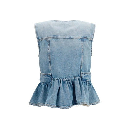Ganni Blue Cotton Denim Jacket IT36 | XS, IT38 | S