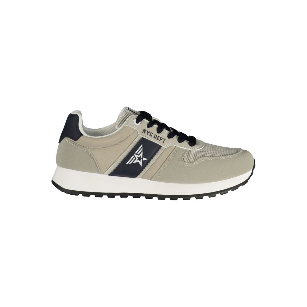 Avirex Beige Polyurethane Men's Sneaker