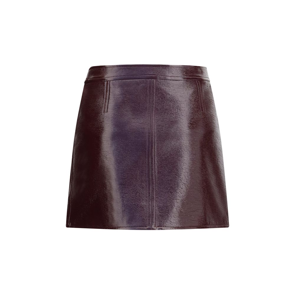 Courrèges Bordeaux Cotton Mini Skirt - IT36 | XS