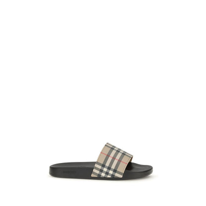 Burberry Black Rubber Slides for Men