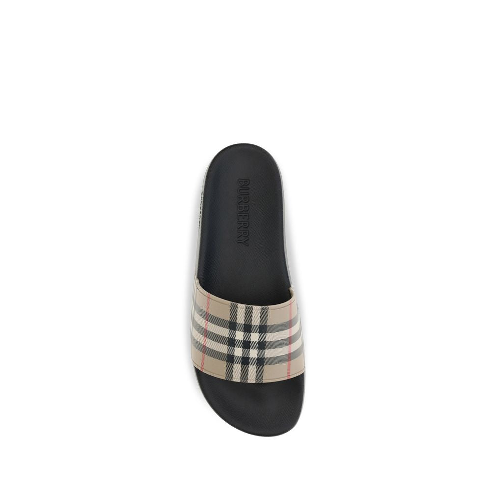 Burberry Black Rubber Slides for Men