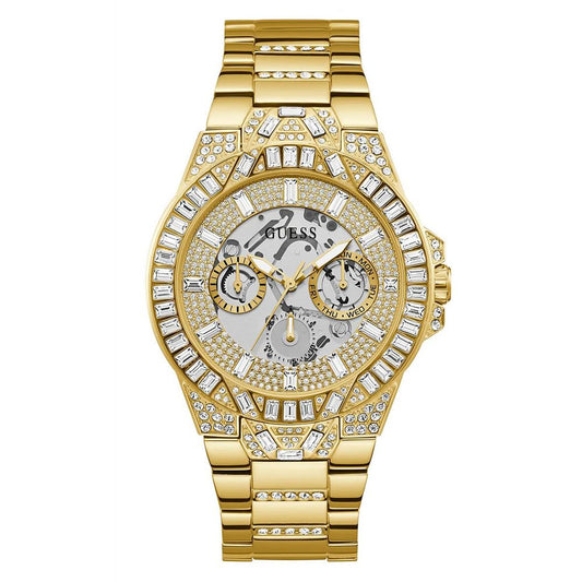 Guess Men’s Gold Stainless Steel Dress Watch with Multifunction