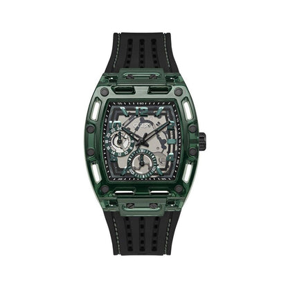 Guess Men's Black Silicone Sport Watch with Date Function
