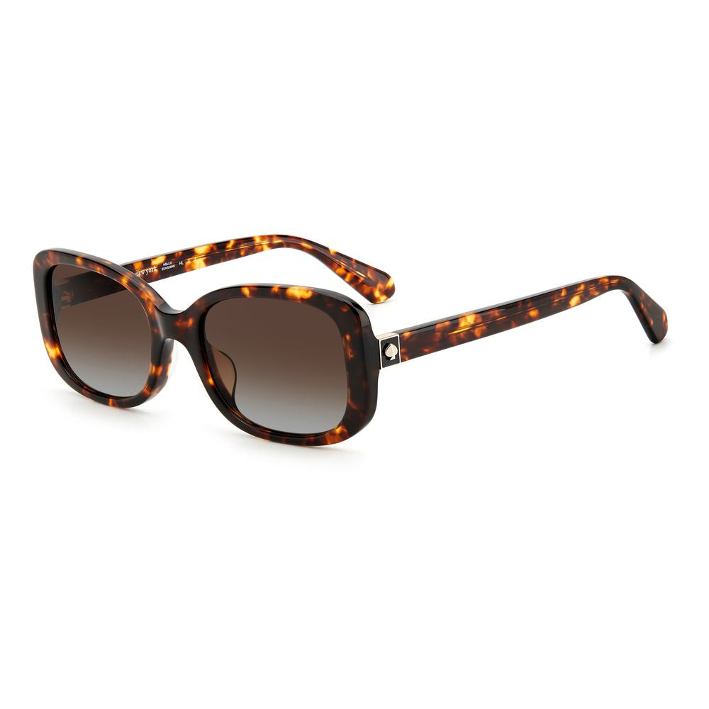 Kate Spade Women’s Sunglasses – Golden Acetate Frame, Brown Lenses