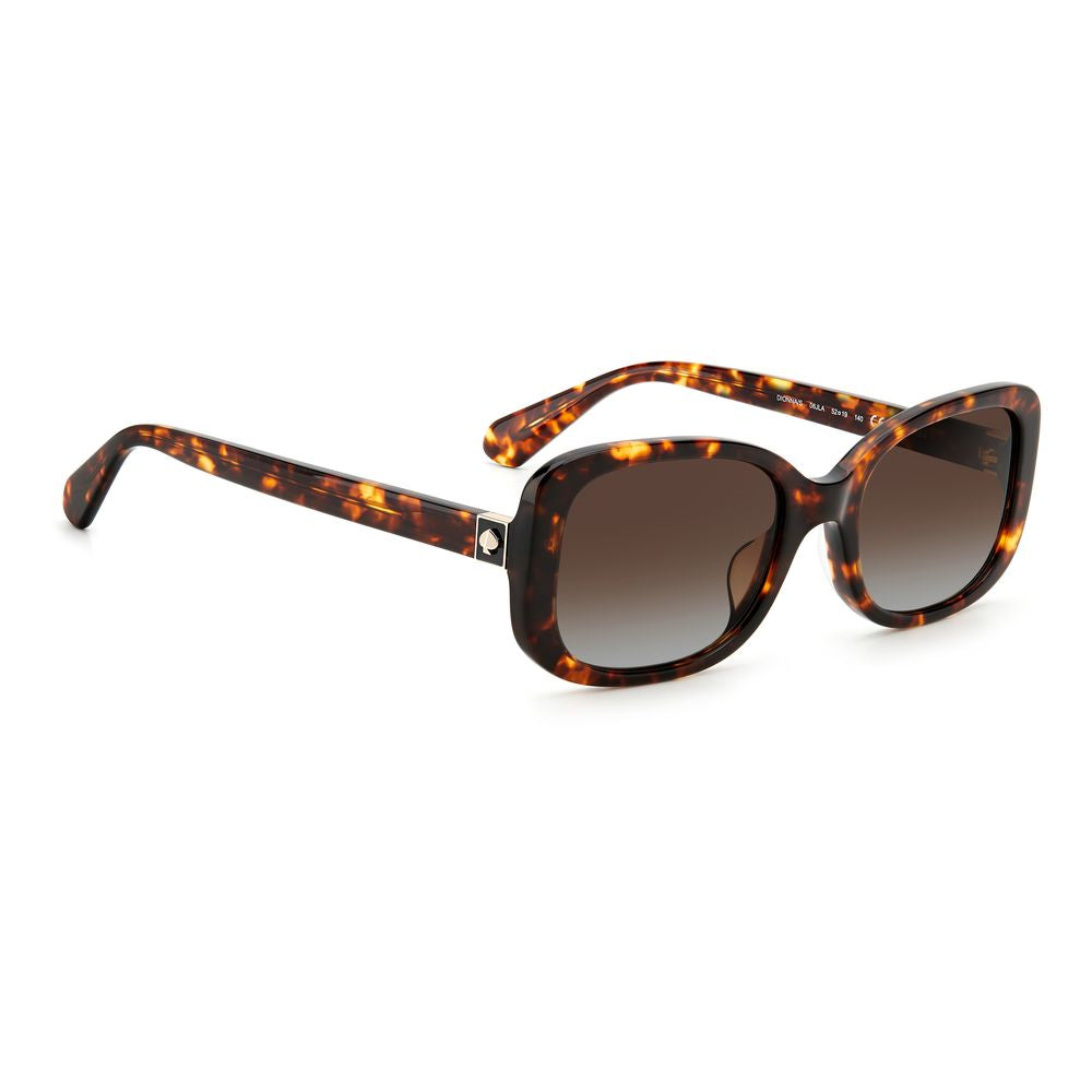 Kate Spade Women’s Sunglasses – Golden Acetate Frame, Brown Lenses