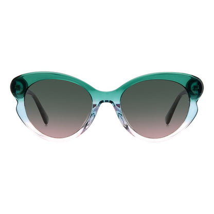 Kate Spade Women’s Sunglasses – Green Cat-Eye Frame, Gradient Lenses