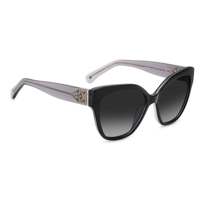 Kate Spade Women’s Sunglasses – Black Cat-Eye Frame, Dark Gradient Lenses