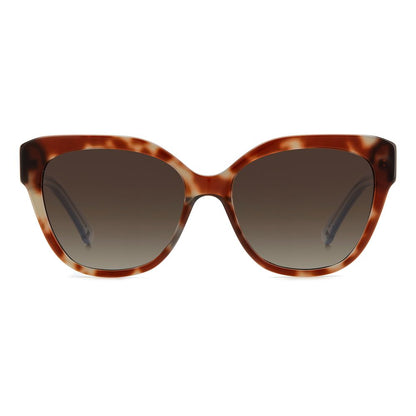 Kate Spade Women’s Sunglasses – Brown Cat-Eye Frame, Dark Gradient Lenses
