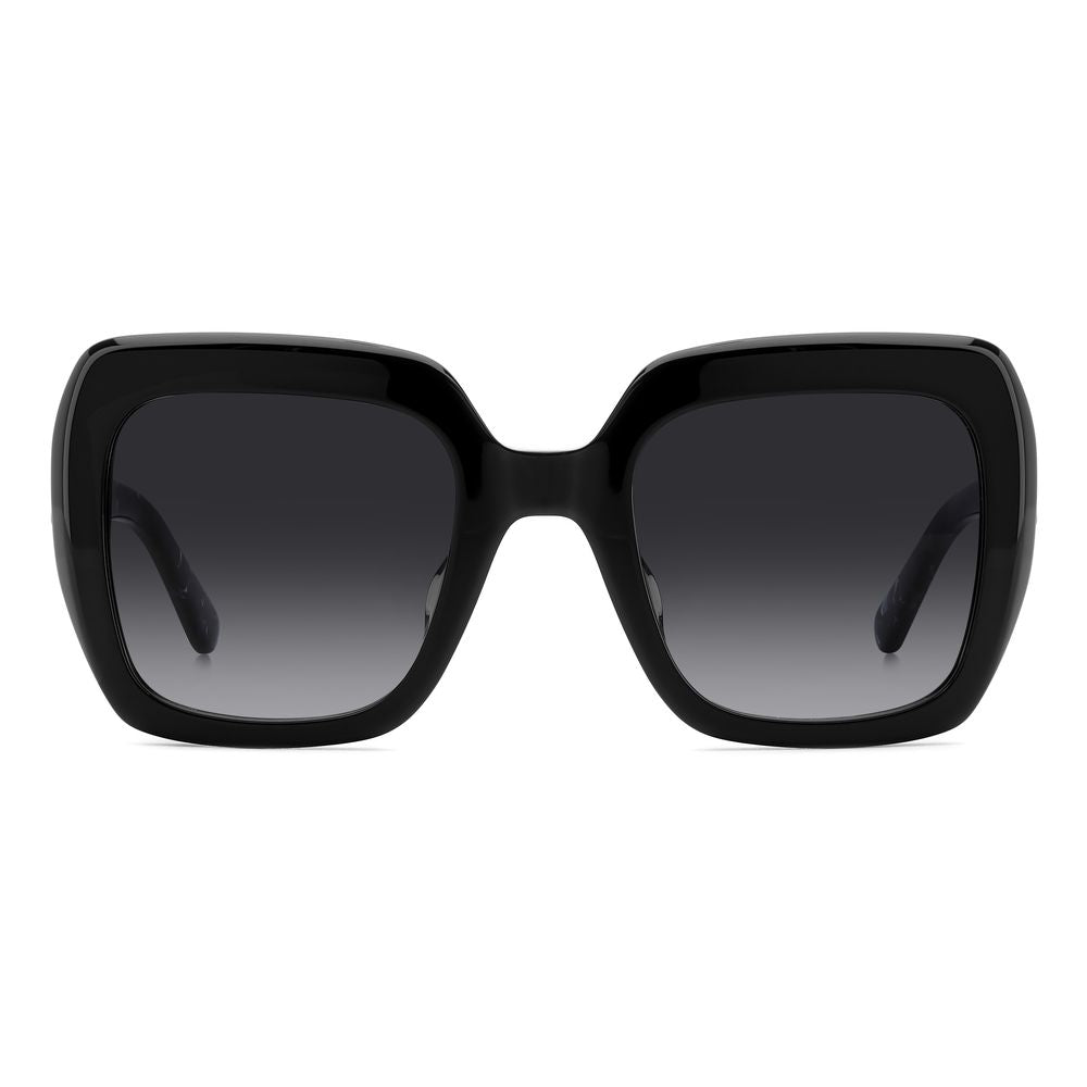 Kate Spade Women’s Sunglasses – Black Square Frame, Dark Gradient Lenses