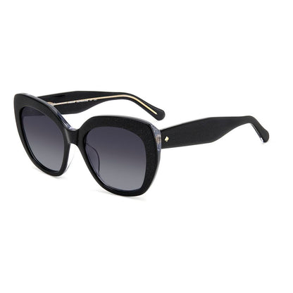 Kate Spade Women’s Sunglasses – Black Cat-Eye Frame, Gradient Lenses