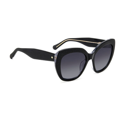 Kate Spade Women’s Sunglasses – Black Cat-Eye Frame, Gradient Lenses