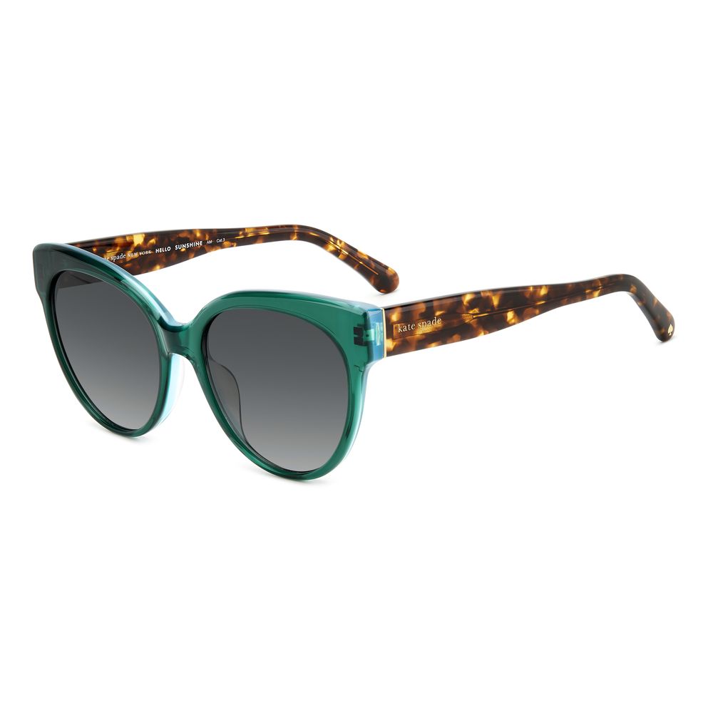 Kate Spade Women’s Bicolor Sunglasses – Green Cat-Eye Frame